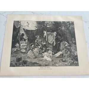 Behind The Scenes, Ludwig Knaus, Traveling Side Show, Book Page, 1888